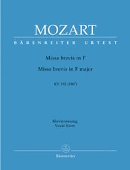 Missa Brevis in F, K. 192 SATB Vocal Score cover Thumbnail